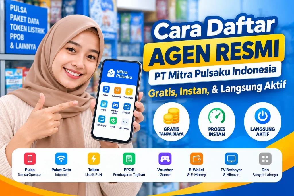 Daftar Mitra Pulsaku Resmi Online