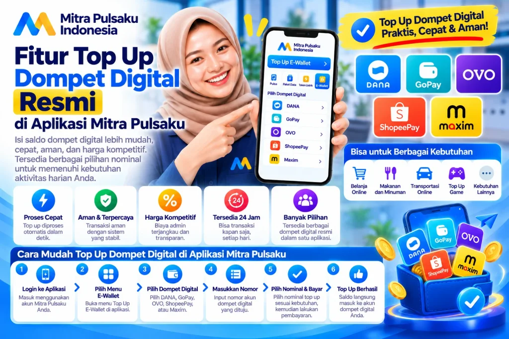 top up dompet digital mitra pulsaku
